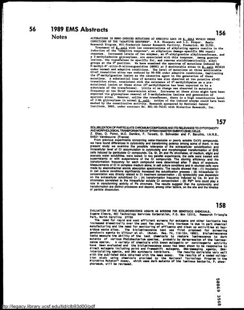 Environmental and Molecular Mutagenesis - Legacy Tobacco ...