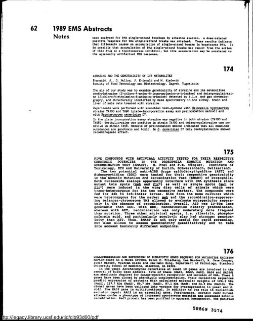 Environmental and Molecular Mutagenesis - Legacy Tobacco ...