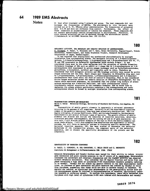 Environmental and Molecular Mutagenesis - Legacy Tobacco ...