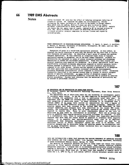 Environmental and Molecular Mutagenesis - Legacy Tobacco ...