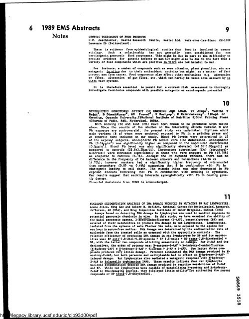 Environmental and Molecular Mutagenesis - Legacy Tobacco ...