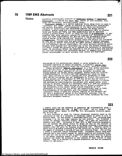 Environmental and Molecular Mutagenesis - Legacy Tobacco ...