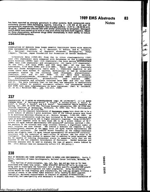 Environmental and Molecular Mutagenesis - Legacy Tobacco ...