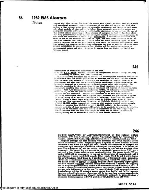 Environmental and Molecular Mutagenesis - Legacy Tobacco ...