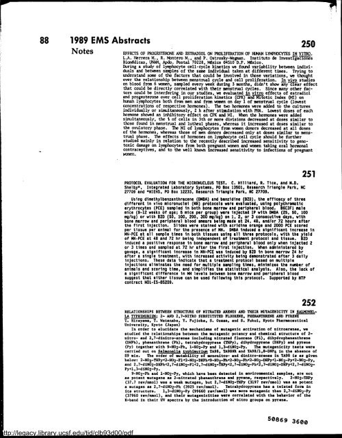 Environmental and Molecular Mutagenesis - Legacy Tobacco ...