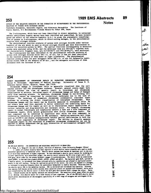 Environmental and Molecular Mutagenesis - Legacy Tobacco ...