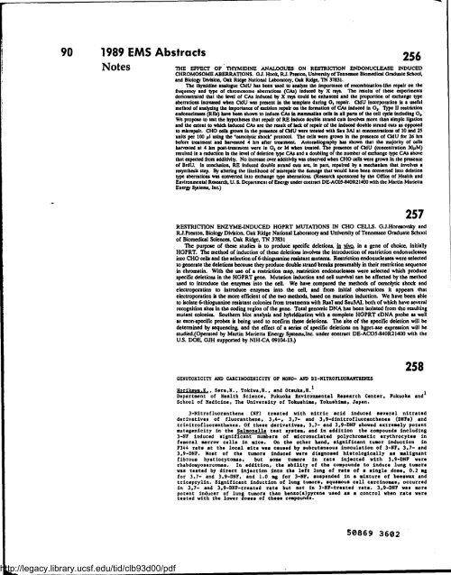 Environmental and Molecular Mutagenesis - Legacy Tobacco ...