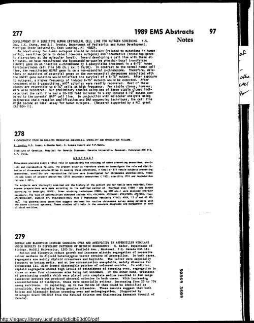 Environmental and Molecular Mutagenesis - Legacy Tobacco ...