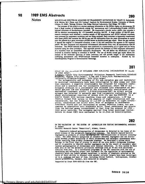 Environmental and Molecular Mutagenesis - Legacy Tobacco ...