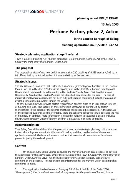 Perfume Factory phase 2, Acton - London - Greater London Authority