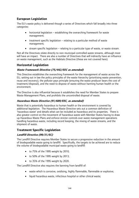 London Wider Waste Strategy - London - Greater London Authority