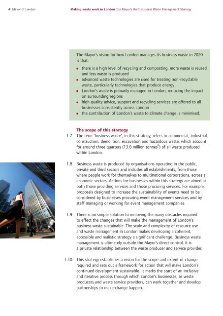 Draft Business Waste Strategy PDF - london.gov.uk - Greater ...