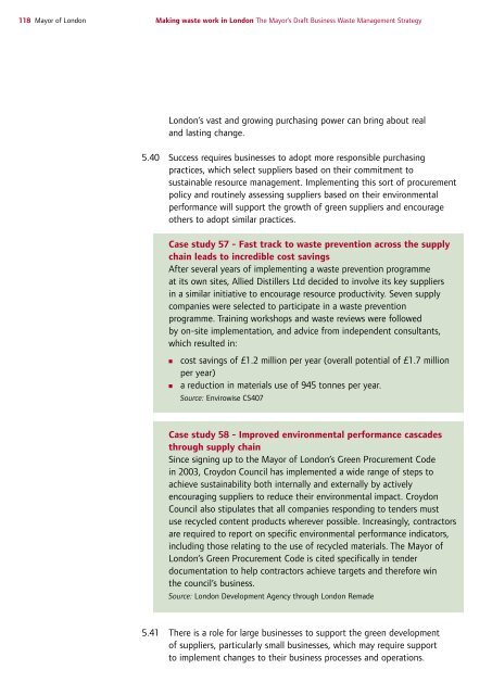 Draft Business Waste Strategy PDF - london.gov.uk - Greater ...