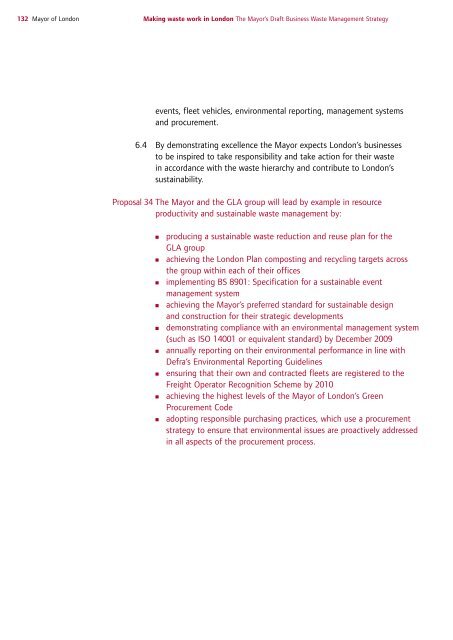 Draft Business Waste Strategy PDF - london.gov.uk - Greater ...