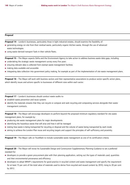 Draft Business Waste Strategy PDF - london.gov.uk - Greater ...