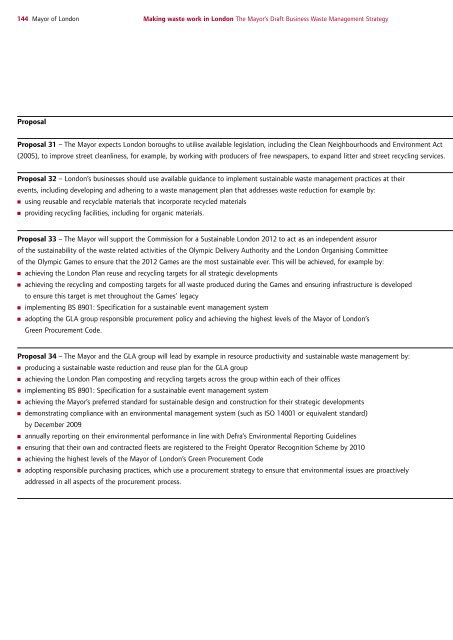 Draft Business Waste Strategy PDF - london.gov.uk - Greater ...