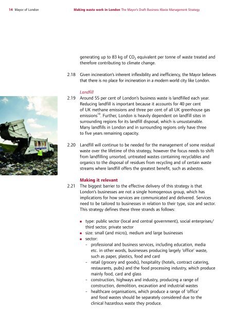 Draft Business Waste Strategy PDF - london.gov.uk - Greater ...