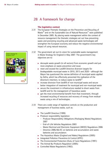 Draft Business Waste Strategy PDF - london.gov.uk - Greater ...