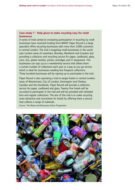 Draft Business Waste Strategy PDF - london.gov.uk - Greater ...