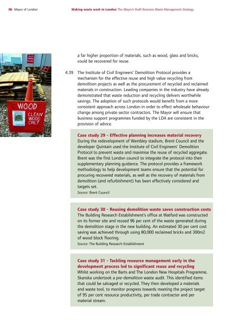 Draft Business Waste Strategy PDF - london.gov.uk - Greater ...