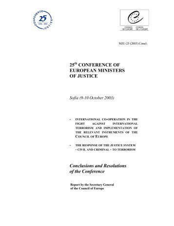 doc MJU 25 (2003) Concl E - Council of Europe