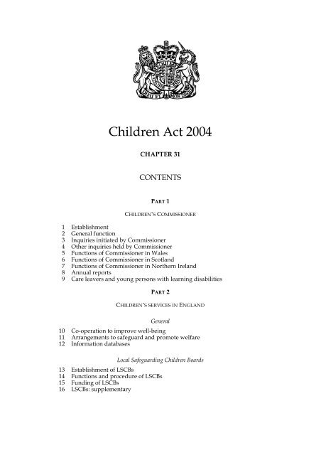 the children act 2004