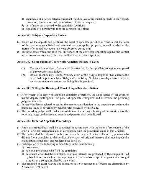 Criminal Procedure Code of the Kyrgyz Republic - Legislationline