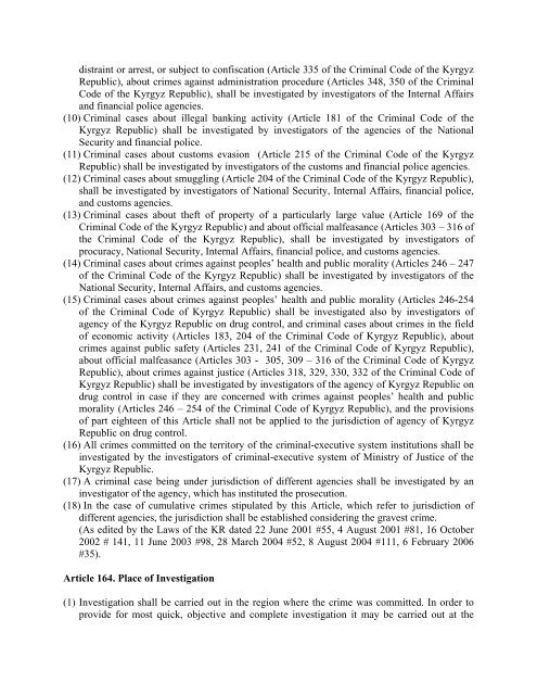 Criminal Procedure Code of the Kyrgyz Republic - Legislationline