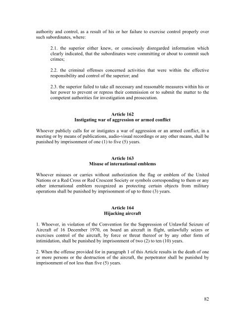 Criminal Code of Kosovo - Legislationline