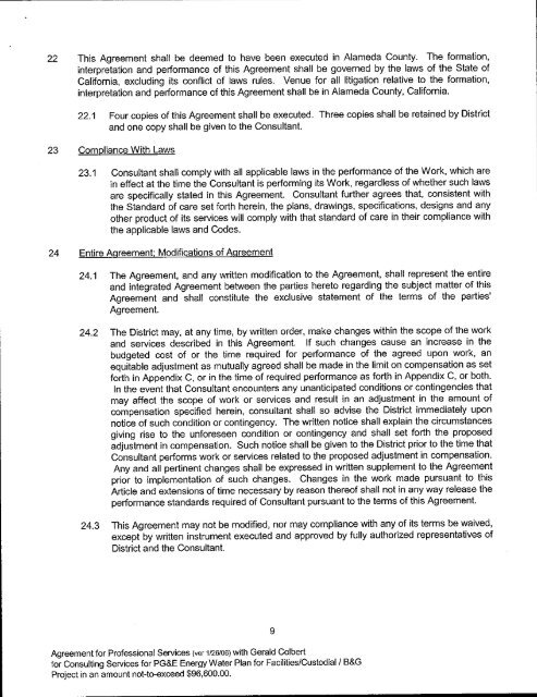 professional services agreement - gerald colbert