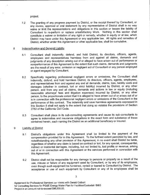 professional services agreement - gerald colbert