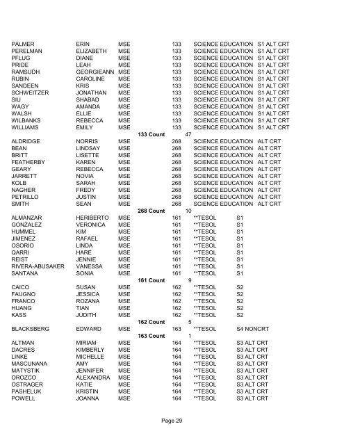 undergraduate and graduate candidates - Lehman College