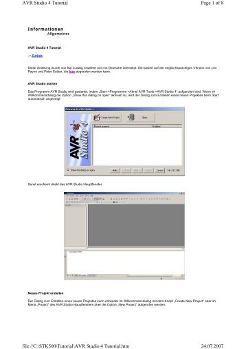 AVR Studio 4 Tutorial.pdf - lehrer