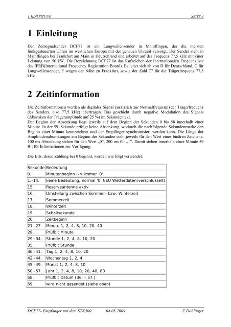 DCF77- Empfänger mit dem STK500 - schule.at