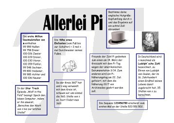 Allerlei Pi - lehrer