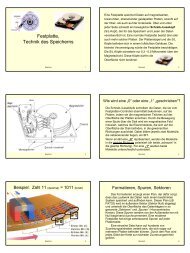 Festplatte, Technik des Speicherns - Lehrer