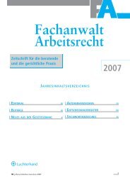 Jahresverzeichnis 2007 - Fachanwalt Arbeitsrecht