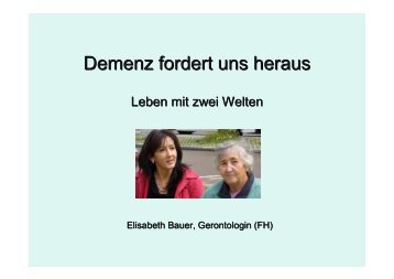 Demenz fordert uns heraus