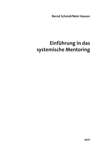 Einführung in das systemische Mentoring