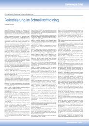 Periodisierung im Schnellkrafttraining - Leistungssport