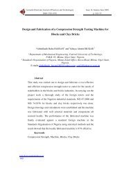 Design and Fabrication of a Compression Strength Testing Machine ...