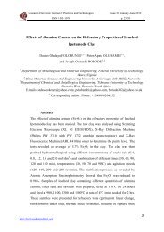 Effects of Alumina Cement on the Refractory Properties of Leached ...