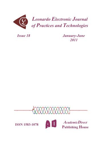 18 - Leonardo Electronic Journal of Practices and Technologies