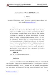 Characteristics of Wood ASH/OPC Concrete - Leonardo Electronic ...