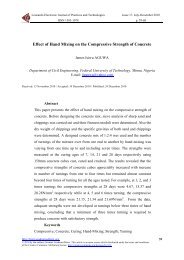 Effect of Hand Mixing on the Compressive Strength of Concrete