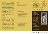 Flyer - Laboratoire d'Etudes sur les Monothéismes - CNRS