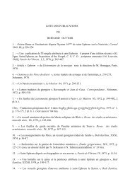 LISTE DES PUBLICATIONS DE BERNARD OUTTIER 1 ... - CNRS
