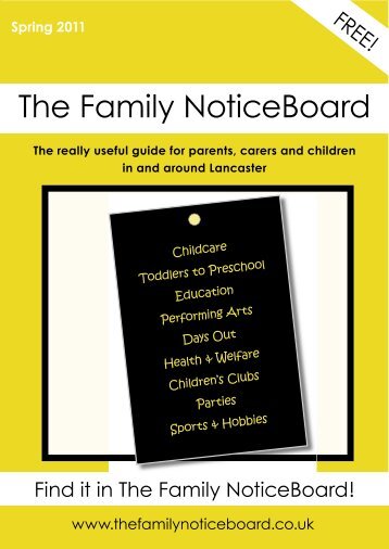 Spring 2011 - The Family NoticeBoard