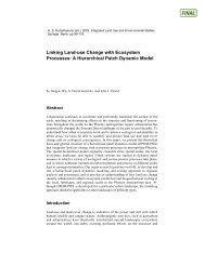 Linking Land-use Change with Ecosystem Processes: A ...