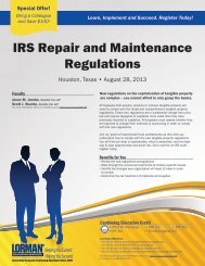 IRS Repair and Maintenance Regulations - Amazon Web Services